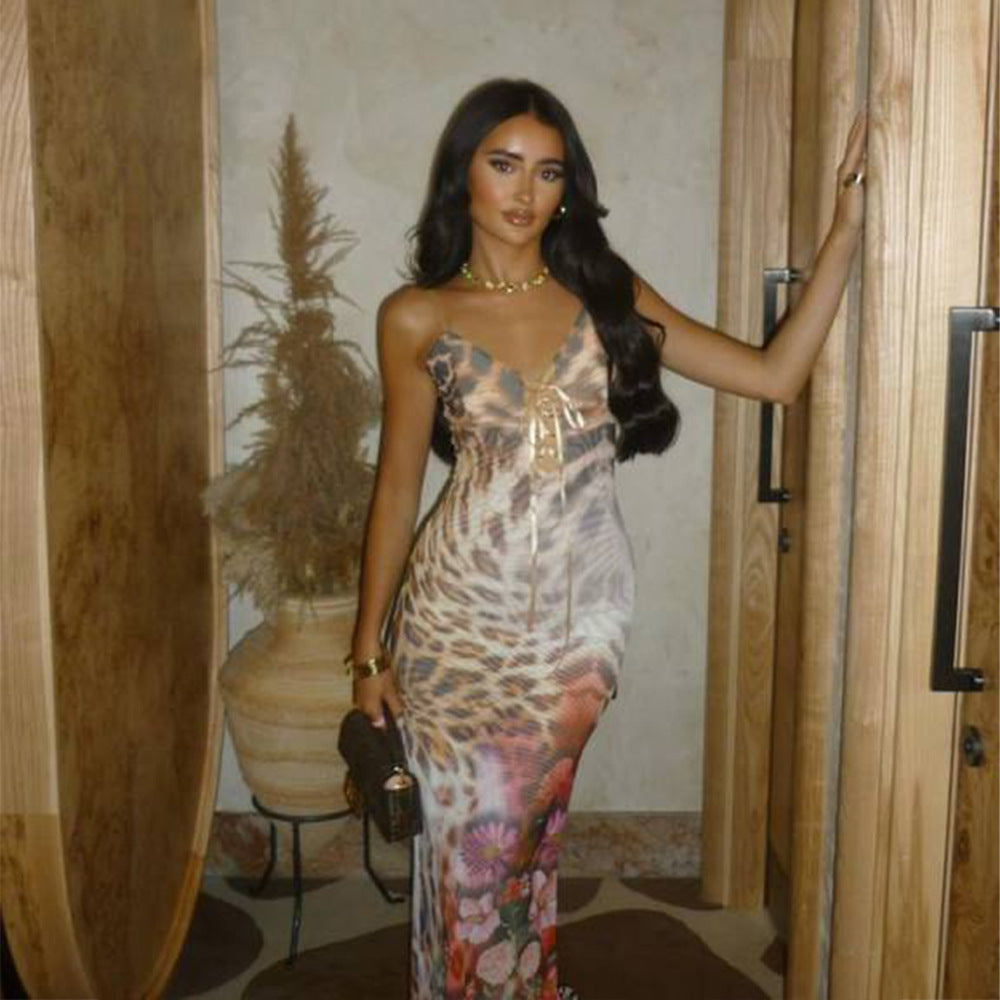 Lylah Silk Maxi Dress